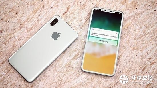 iPhone 8使用玻璃塑料混合透鏡